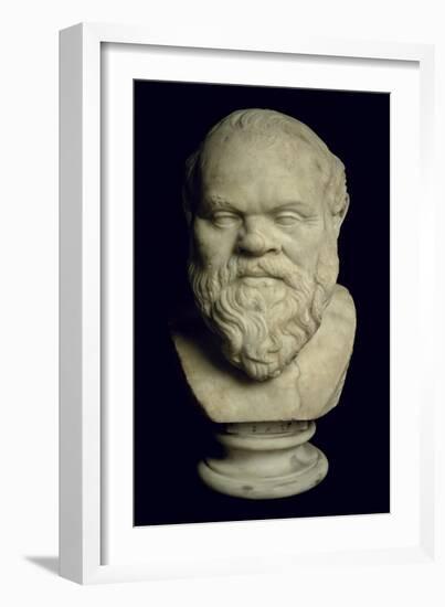 Bust of Socrates-Greek-Framed Giclee Print