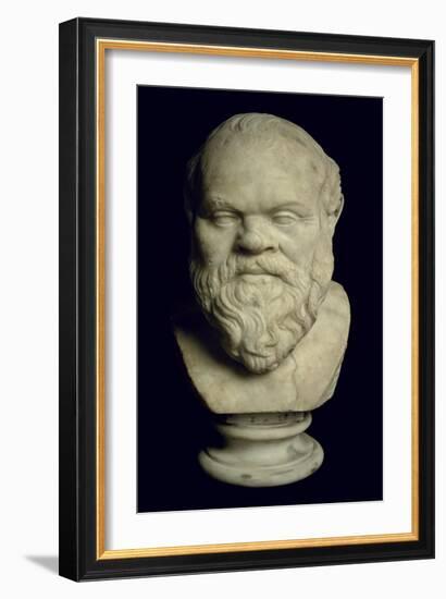 Bust of Socrates-Greek-Framed Giclee Print