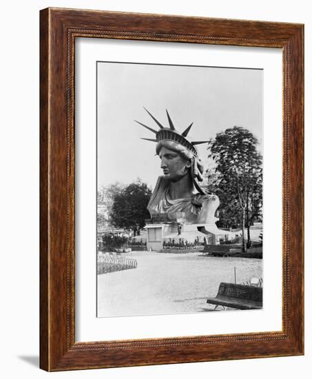 Bust of the Incomplete Statue of Liberty-Science Source-Framed Giclee Print