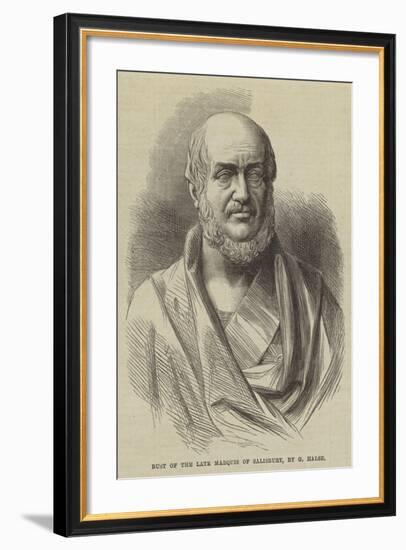 Bust of the Late Marquis of Salisbury-G Halse-Framed Giclee Print