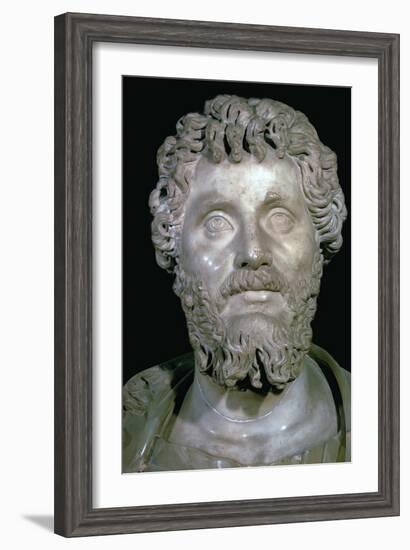 Bust of the Roman Emperor Septimius Severus, 2nd century. Artist: Unknown-Unknown-Framed Giclee Print