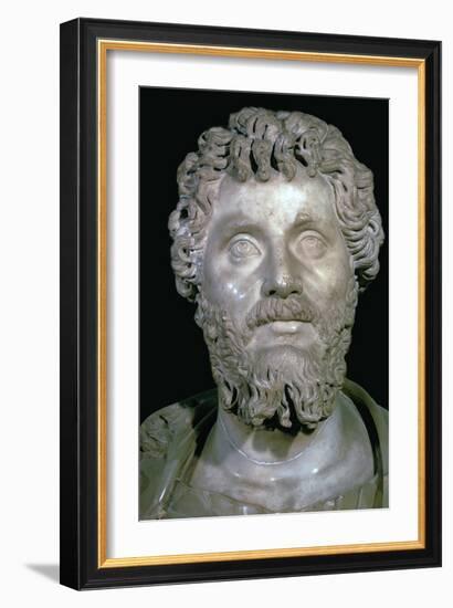 Bust of the Roman Emperor Septimius Severus, 2nd century. Artist: Unknown-Unknown-Framed Giclee Print