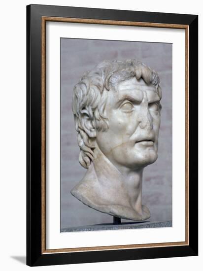 Bust of the Roman republican general Marius, 2nd century. Artist: Unknown-Unknown-Framed Giclee Print