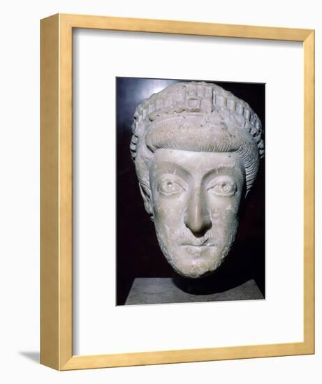 Bust of Theodosius II, 5th century. Artist: Unknown-Unknown-Framed Giclee Print