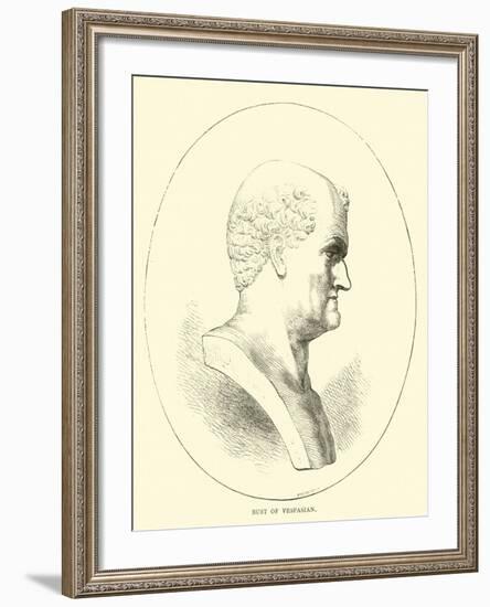 Bust of Vespasian-null-Framed Giclee Print