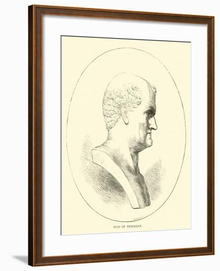 Bust of Vespasian-null-Framed Giclee Print