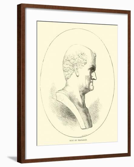 Bust of Vespasian-null-Framed Giclee Print