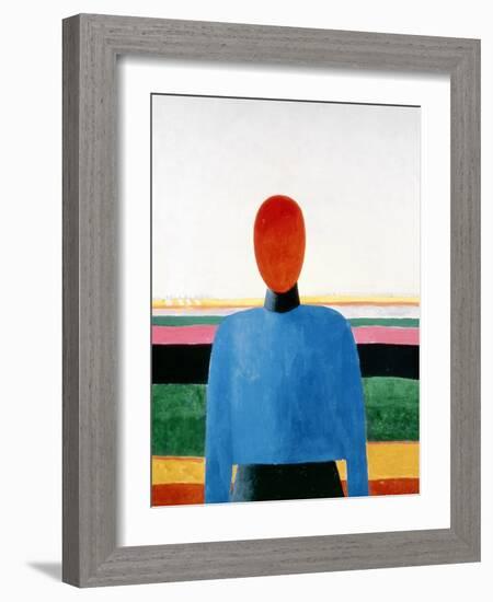 Bust of Woman-Kasimir Malevich-Framed Giclee Print