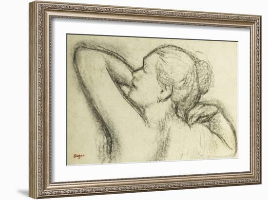 Bust of Woman-Edgar Degas-Framed Giclee Print