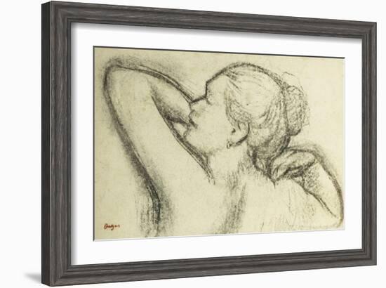 Bust of Woman-Edgar Degas-Framed Giclee Print