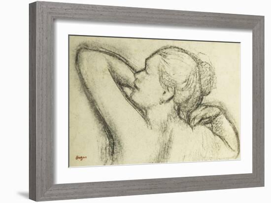 Bust of Woman-Edgar Degas-Framed Giclee Print
