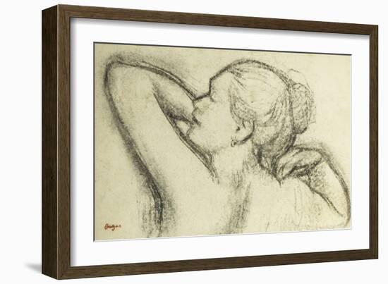 Bust of Woman-Edgar Degas-Framed Giclee Print