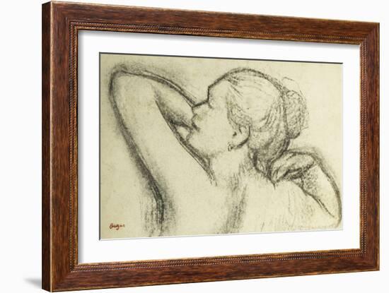 Bust of Woman-Edgar Degas-Framed Giclee Print