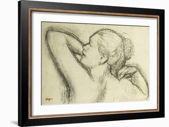 Bust of Woman-Edgar Degas-Framed Giclee Print