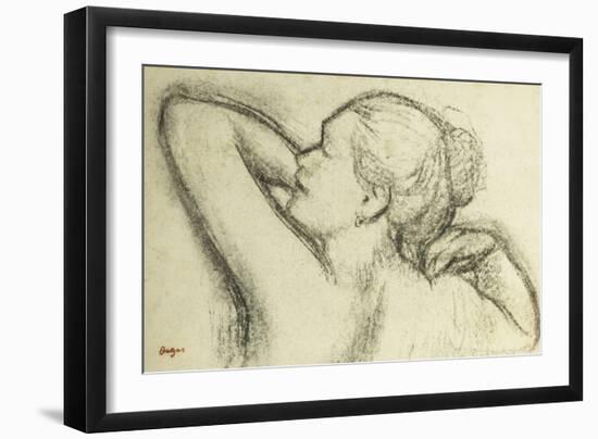 Bust of Woman-Edgar Degas-Framed Giclee Print