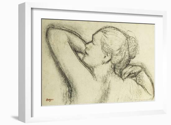 Bust of Woman-Edgar Degas-Framed Giclee Print