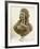 Bust of Young Woman, by Augustin Pajou-null-Framed Giclee Print