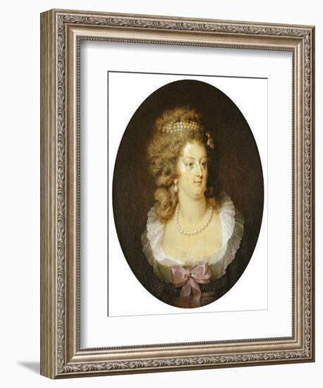 Bust Portrait of Marie-Antoinette (1755-1793)-Jean Guerin-Framed Giclee Print