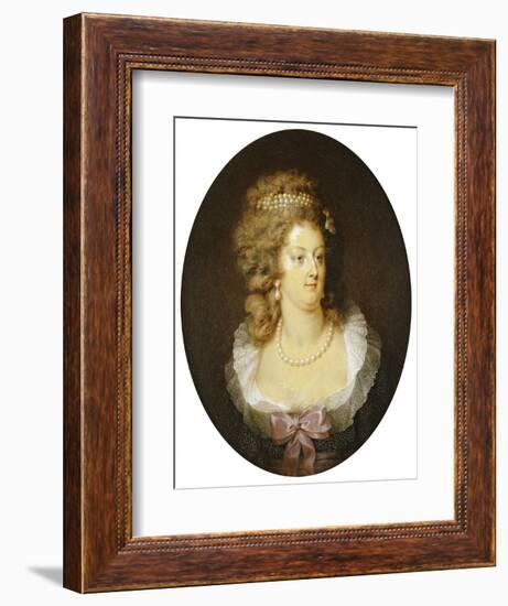 Bust Portrait of Marie-Antoinette (1755-1793)-Jean Guerin-Framed Giclee Print