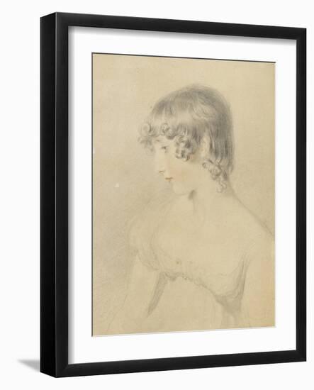 Bust Portrait of Susan Bloxam-Thomas Lawrence-Framed Giclee Print