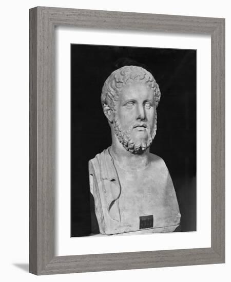 Bust Sculpture of Alcibiades-null-Framed Giclee Print