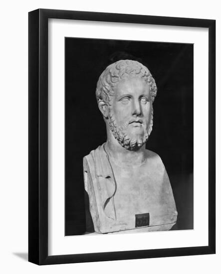 Bust Sculpture of Alcibiades-null-Framed Giclee Print