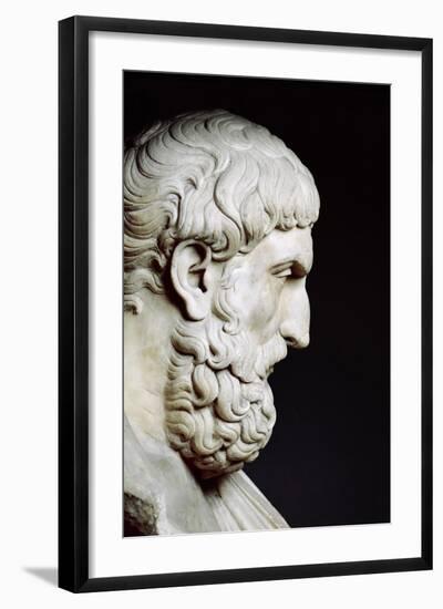 Bust Sculpture of Epicurus-null-Framed Photographic Print