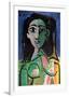 Buste de Femme (Jaqueline)-Pablo Picasso-Framed Art Print