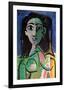 Buste de Femme (Jaqueline)-Pablo Picasso-Framed Art Print