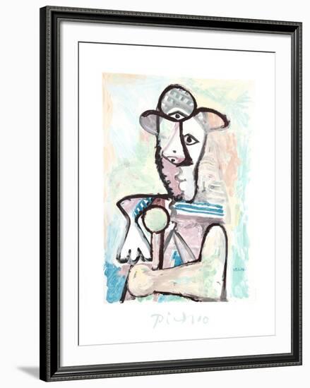 Buste de Homme-Pablo Picasso-Framed Collectable Print