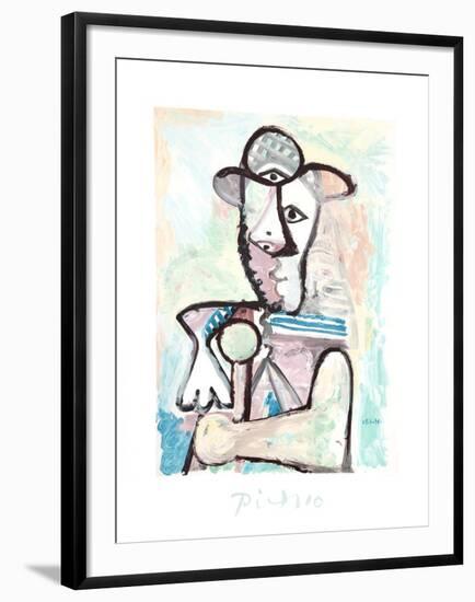 Buste de Homme-Pablo Picasso-Framed Collectable Print