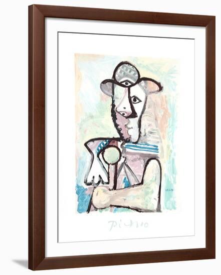 Buste de Homme-Pablo Picasso-Framed Collectable Print