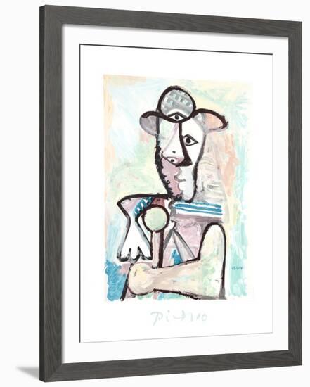 Buste de Homme-Pablo Picasso-Framed Collectable Print