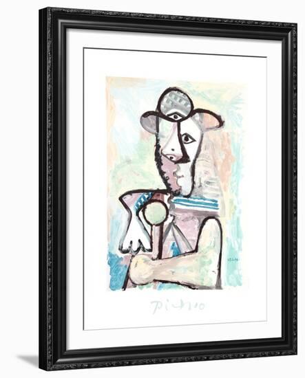 Buste de Homme-Pablo Picasso-Framed Collectable Print