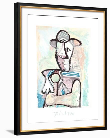 Buste de Homme-Pablo Picasso-Framed Collectable Print