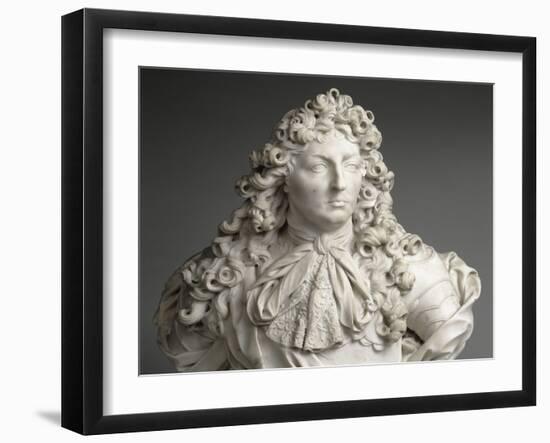 Buste de Louis XIV, roi de France et de Navarre (1638-1715)-Antoine Coysevox-Framed Giclee Print