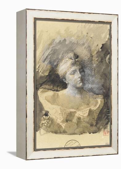 Buste de madame Vicumba-Auguste Rodin-Framed Premier Image Canvas