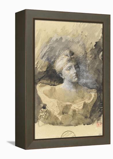 Buste de madame Vicumba-Auguste Rodin-Framed Premier Image Canvas