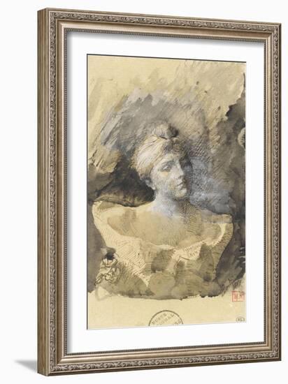 Buste de madame Vicumba-Auguste Rodin-Framed Giclee Print