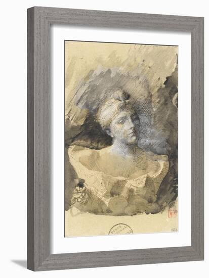 Buste de madame Vicumba-Auguste Rodin-Framed Giclee Print
