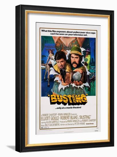 Busting, Robert Blake, Elliott Gould, 1974-null-Framed Art Print