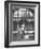 Bustling Interior Showing Digital and Standard Clocks and Ironwork Arches of Penn Station-Walker Evans-Framed Photographic Print