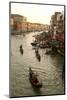 Bustling Riverfront Along the Grand Canal in Venice, Italy-David Noyes-Mounted Photographic Print