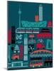 Busy Beijing-null-Mounted Giclee Print