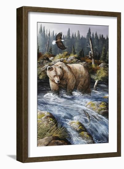 Busy Day at the Fishing Hole-Trevor V. Swanson-Framed Giclee Print