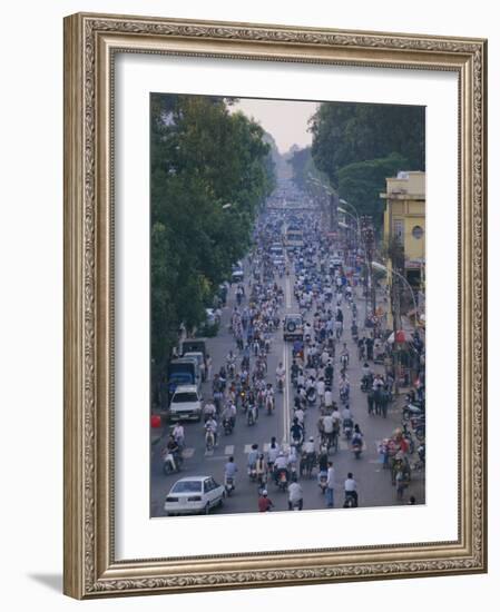 Busy Downtown Street, Ho Chi Minh City (Saigon), Vietnam, Indochina, Asia-Gavin Hellier-Framed Photographic Print