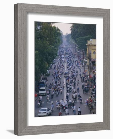 Busy Downtown Street, Ho Chi Minh City (Saigon), Vietnam, Indochina, Asia-Gavin Hellier-Framed Photographic Print