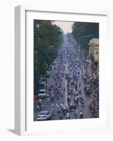 Busy Downtown Street, Ho Chi Minh City (Saigon), Vietnam, Indochina, Asia-Gavin Hellier-Framed Photographic Print