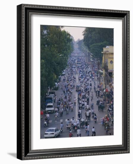 Busy Downtown Street, Ho Chi Minh City (Saigon), Vietnam, Indochina, Asia-Gavin Hellier-Framed Photographic Print