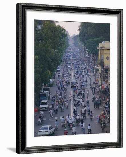 Busy Downtown Street, Ho Chi Minh City (Saigon), Vietnam, Indochina, Asia-Gavin Hellier-Framed Photographic Print